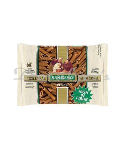 SAN REMO WHOLE MEAL PENNE PASTA NO 134 500G