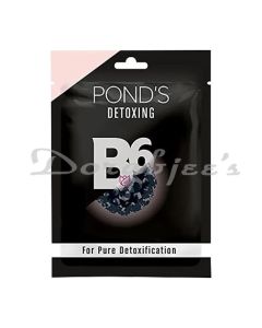 PONDS ACTIVATED CHARCOAL SHEET MASK WITH VITAMIN B6 FOR CLEAR DETOX SKIN 25ML