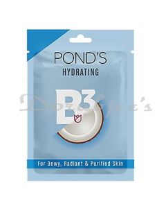 PONDS HYDRATING SHEET MASK WITH 100% NATURAL COCONUT WATER AND VITAMIN B3  25ML