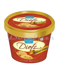 MOTHER ICE CREAM SUGAR FREE KESAR ALMOND 500ML