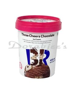 BASKIN AND ROBBINS ICE CREAM THREE CHEERS CHOCOLATE 500ML