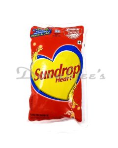 SUNDROP HEART SUNFLOWER OIL PKT 1LTR