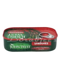 JOHN WEST SARDINE SPICY TOMATO 125G