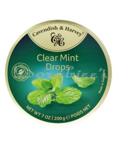 CAVENDISH AND HARVEY CLEAR MINT TRAVEL SWEETS 200G