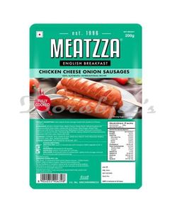 MEATZZA FROZEN FROZEN CHICKEN CHEESE ONION SAUSAGES 200G