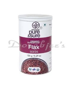 PURE & SURE ORGANIC  FLAX SEEDS 150G