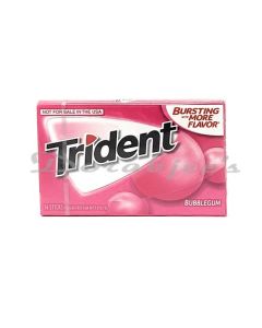 TRIDENT SUGAR FREE  BUBBLE GUM 14 S