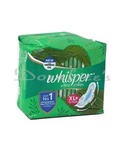 WHISPER ULTRACLEAN SANITARY PADS XL15 384MM