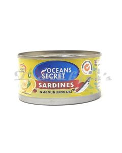 OCEAN SECRET SARDINES IN OIL AND LEMON JUICE 180G