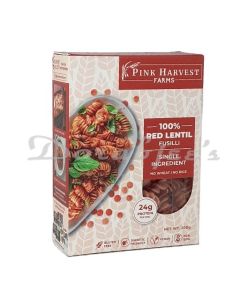 PINK HARVEST 100% RED LENTIL FUSILLI PASTA 200G