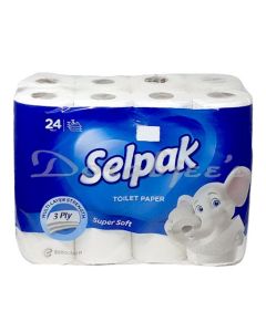 SELPAK TOILET ROLL PLAIN 24S