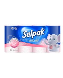 SELPAK POWDERED SCENTED TOILET PAPER BATHROOM TISSUE ROLL   3PLY 8 ROLLS/PACK