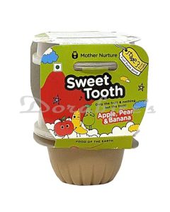 MOTHER NURTURE   SWEET TOOTH   APPLE  PEAR & BANANA PUREE   STAGE 3   BABY FOOD  240G