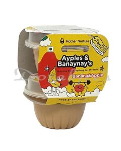 MOTHER NURTURE   AYPLES & BANAYNAYS   APPLE AND BANANA PUREE   STAGE 2 BABY FOOD 240G