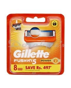 GILLETTE FUSION POWER SHAVING CARTRIDGE 8S