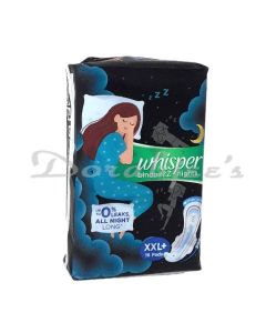 WHISPER ULTRA ON SANITARY PADS XXL+ 16S