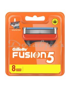 GILLETTE FUSION MANUAL SHAVING RAZOR BLADES   8S PACK