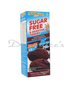 BLISS SUGARLESS SUGAR FREE CHOCOLATE COOKIES 200G