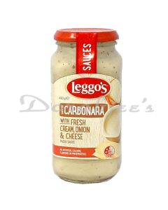 LEGGOS CARBONARA HALAL PASTA SAUCE WHITE PASTA SAUCE 490G