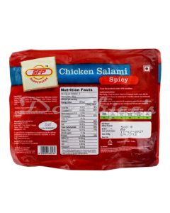 SHIVA FARMS FROZEN CHICKEN SALAMI SPICY 500G