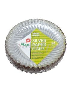 PAPER PLATES SILVER NO.4 50S