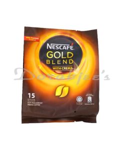 NESCAFE GOLD BLEND WITH CREMA  INSTANT COFFEE  15ST