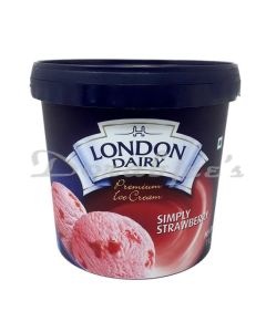 LONDON DAIRY ICE CREAM NAT STRAWBERRY 1LTR