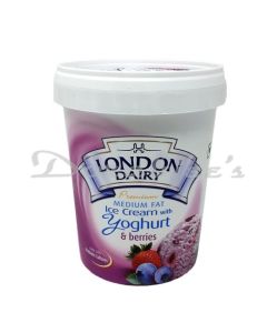 LONDON DAIRY ICE CREAM MEDIUM FAT YOGURT BERRY DELIGHT 500ML