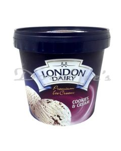 LONDON DAIRY ICE CREAM COOKIES & CREAM 1LTR