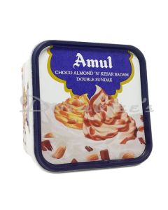 AMUL ICE CREAM CHOCO ALMOND & KESAR BADAM 540ML