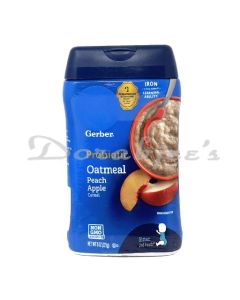 GERBER BABY OATMEAL PEACH APPLE 227G