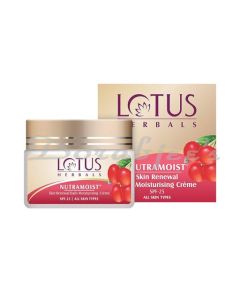 LOTUS HERBALS NUTRA MOIST SKIN RENEWAL SPF 25 DAILY MOISTURIZING CREME 50 G