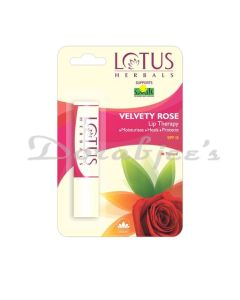 LOTUS HERBALS LIP THERAPY VELVETY ROSE 4G