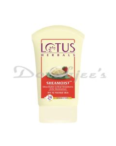 LOTUS HERBALS SHEAMOIST REAL STRAWBERRY 24 HOUR MOISTURIZER SHEA BUTTER 120G