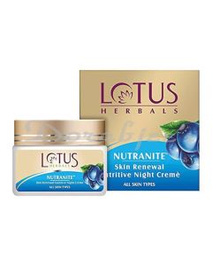 LOTUS HERBALS NUTRANITE SKIN RENEWAL NUTRITIVE NIGHT CREAM 50G