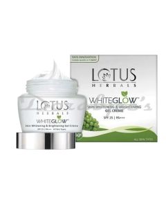 LOTUS HERBALS WHITE GLOW SKIN BRIGHTENING GEL CREAM SPF 25 PA+++ 60G