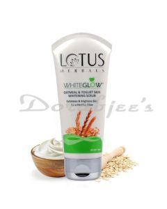 LOTUS HERBALS WHITE GLOW OATMEAL & YOGURT SKIN SCRUB 100G