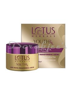 LOTUS HERBALS YOUTHRX ANTI AGING TRANSFORMING CREME SPF 25 PA +++ 50G