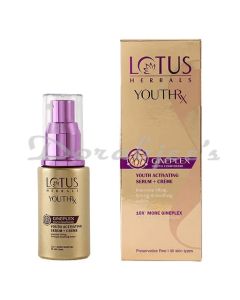 LOTUS HERBALS YOUTHRX ACTIVATING SERUM WITH CREAM  30 ML