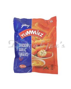 GODREJ YUMMIEZ FROZEN CHICKEN GARLIC FINGER 400