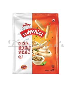 GODREJ YUMMIEZ FROZEN PLAIN CHICKEN SAUSAGES 250G