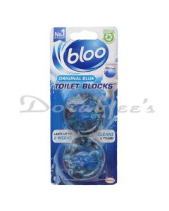 BLOO ORIGINAL BLUE TOILET RIM BLOCK 2S