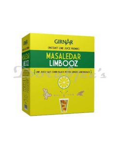 GIRNAR MASALEDAR LIMBOOZ LEMONGRASS CUMIN GINGER INSTANT LIME JUICE PREMIX 10S