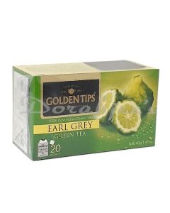 GOLDEN TIPS IE105 EARL GREY GREEN TEA BAG 20S