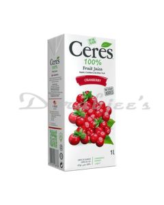 CERES CRANBERRY FRUIT JUICE 1L