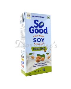 SO GOOD SOY MILK UNSWEETENED NATURAL 1LT