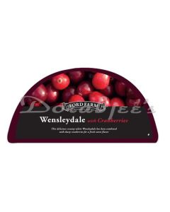 FORD FARM  WENSLEYDALE CRANBERRY CHEDDAR CHEESE FRESHLY SLICED 1 KG