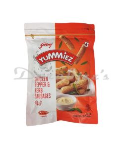 GODREJ YUMMIEZ FROZEN CHICKEN PEPPER SAUSAGES 250G