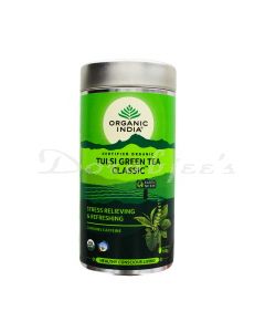 ORGANIC INDIA TULSI GR TEA TIN 100G