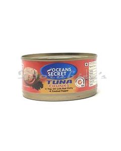 OCEAN SECRET TUNA IN OIL RED CHILLI & PEPPER 180G